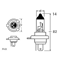 lampes de véhicule h 4, lampe de voiture h4, jeu d'ampoules, halogène h4, xénon h4, effet xénon h4