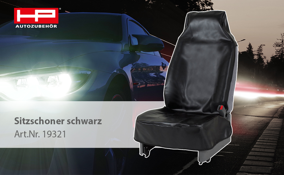 HP Autozubehör 19321 Housse de siège d'atelier lavable Noir