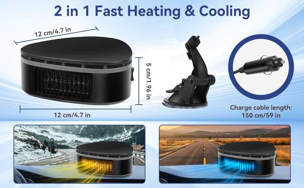 Car Heater 12V 150W Portable Car Heater