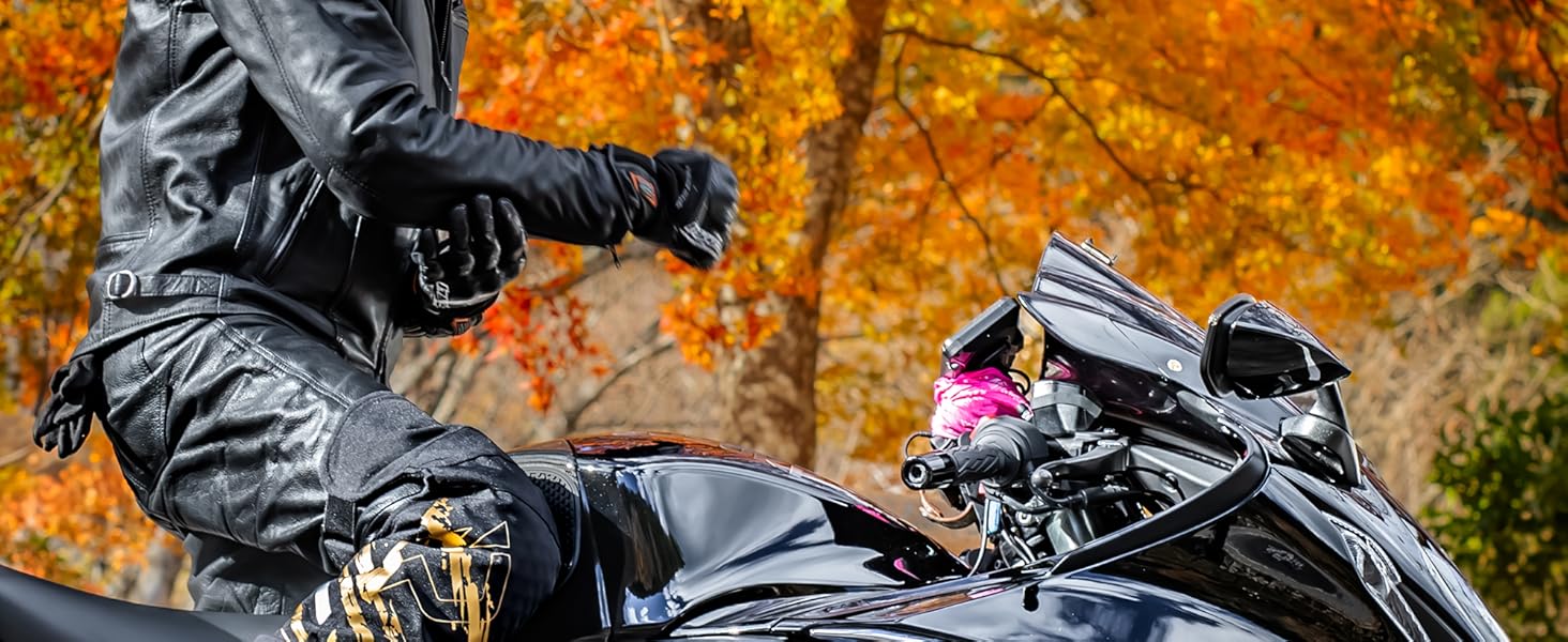 IRON JIA’S Genouillères Moto Hommes Hiver, Equipement de Protection CE2 Amovible