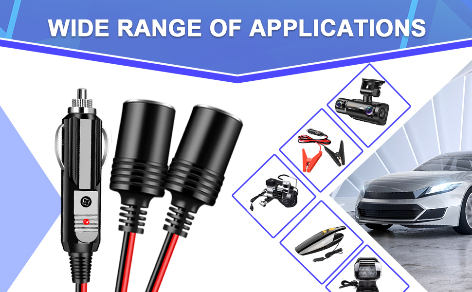  Adaptateur répartiteur allume-cigare pour voiture