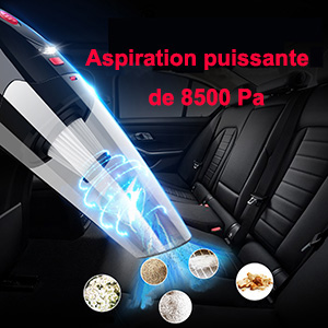 Aspiration forte de 8500 Pa