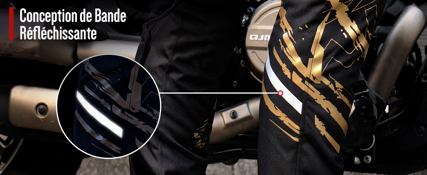IRON JIA’S Genouillères Moto Hommes Hiver, Equipement de Protection CE2 Amovible