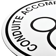 Disque Conduite Accompagnée Magnétique Aimanté Ø15cm Rond pour Voiture Conducteur
