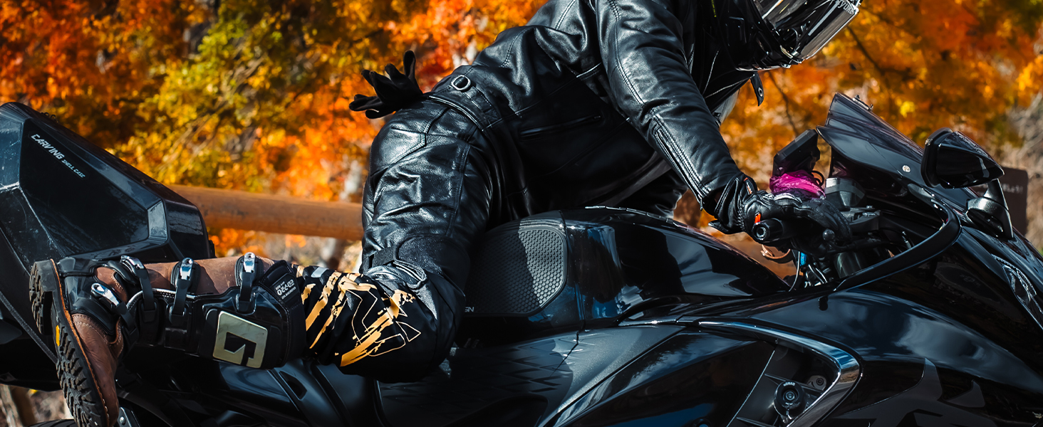 IRON JIA’S Genouillères Moto Hommes Hiver, Equipement de Protection CE2 Amovible