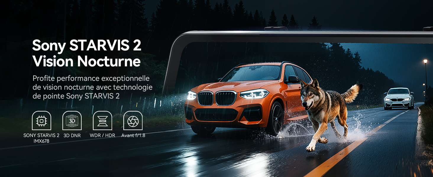 dashcam voiture avant arriere