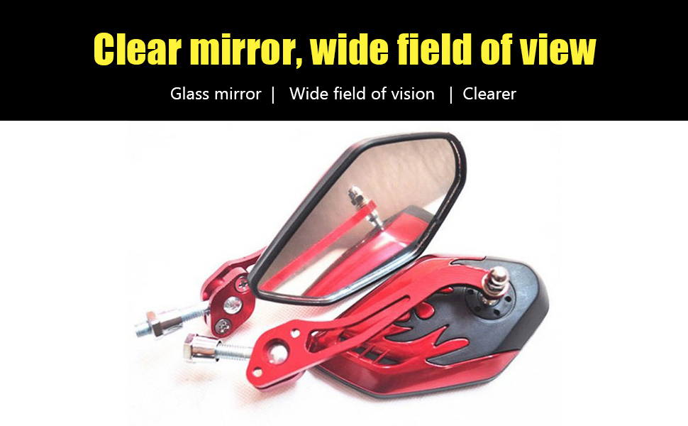 rétroviseurs bleu moto miroirs