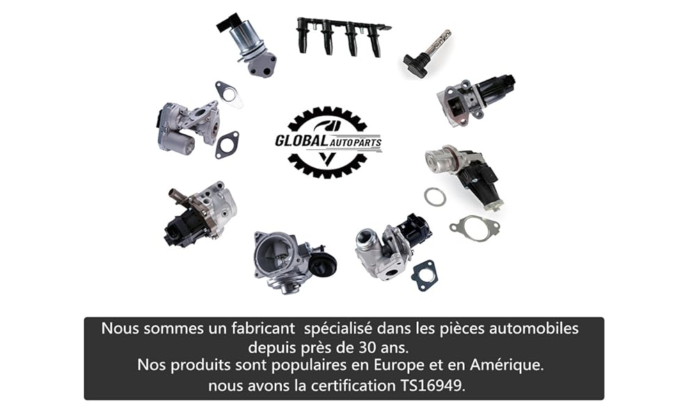 globalautoparts Vanne egr agr bobine dallumage module dallumage répartiteur dallumage
