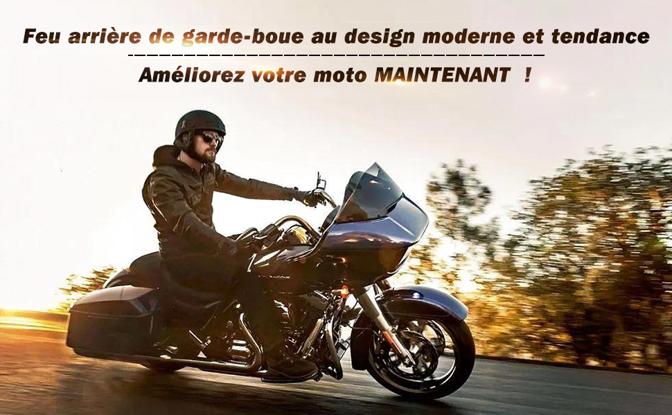 Feu arrière de moto