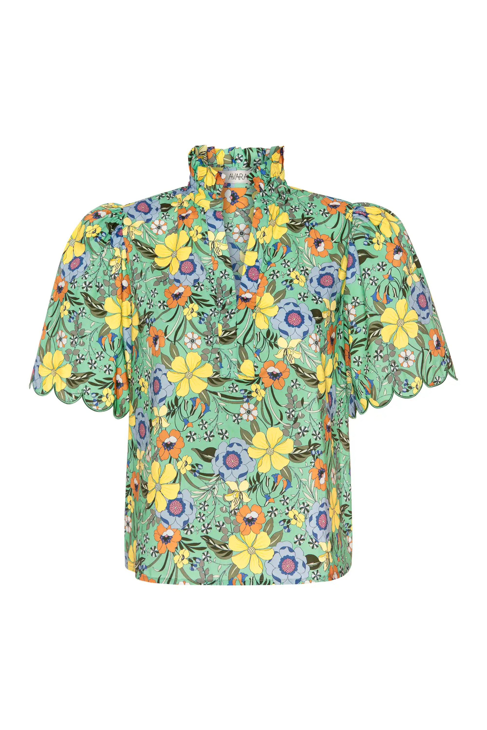 Vera Top- Green Multi